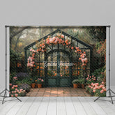 Lofaris Garden Flower Glass House Spring Photography Backdrop